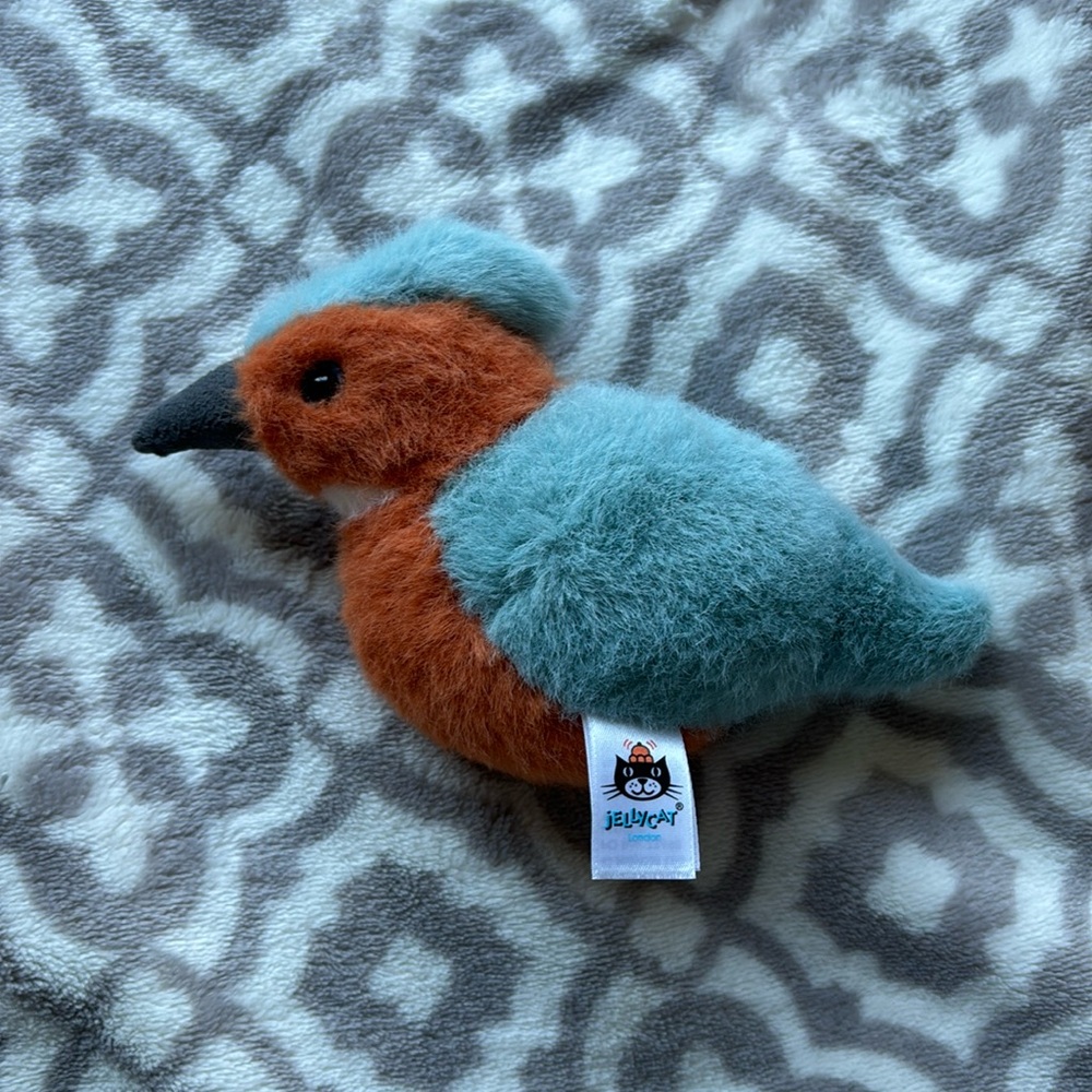 Jellycat birdling kingfisher